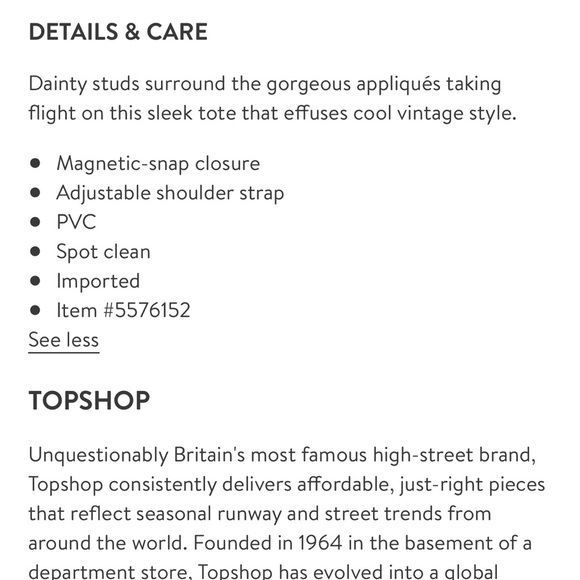 LAST ONE! NWT Topshop Rebecca Faux Leather Bag - Picture 2 of 8